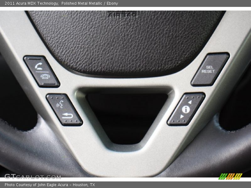 Polished Metal Metallic / Ebony 2011 Acura MDX Technology