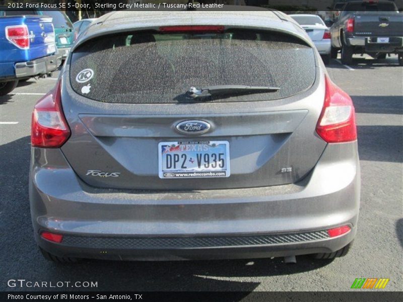 Sterling Grey Metallic / Tuscany Red Leather 2012 Ford Focus SE 5-Door