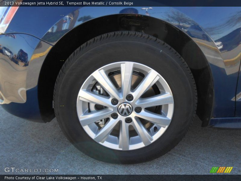 Tempest Blue Metallic / Cornsilk Beige 2013 Volkswagen Jetta Hybrid SE