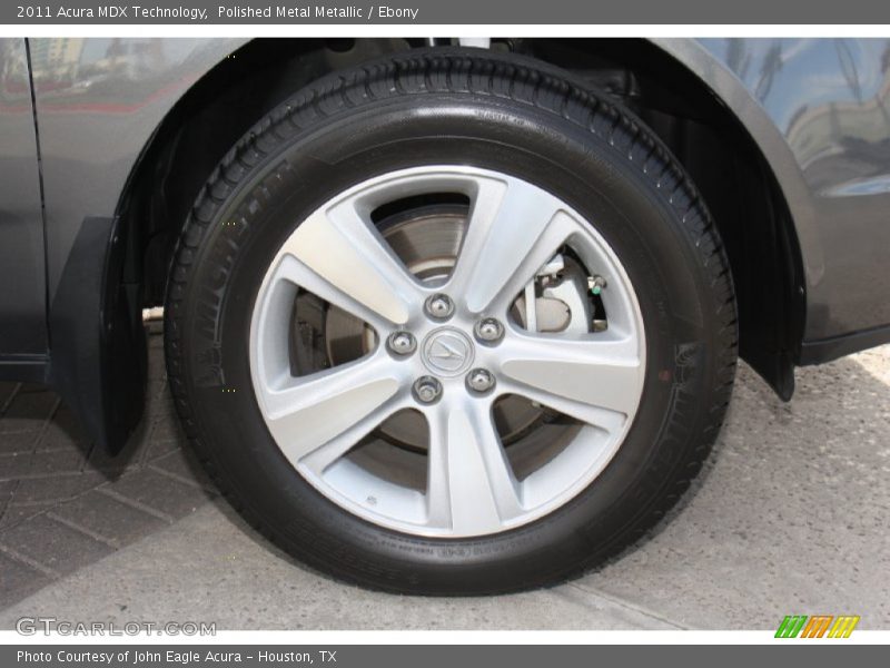 Polished Metal Metallic / Ebony 2011 Acura MDX Technology