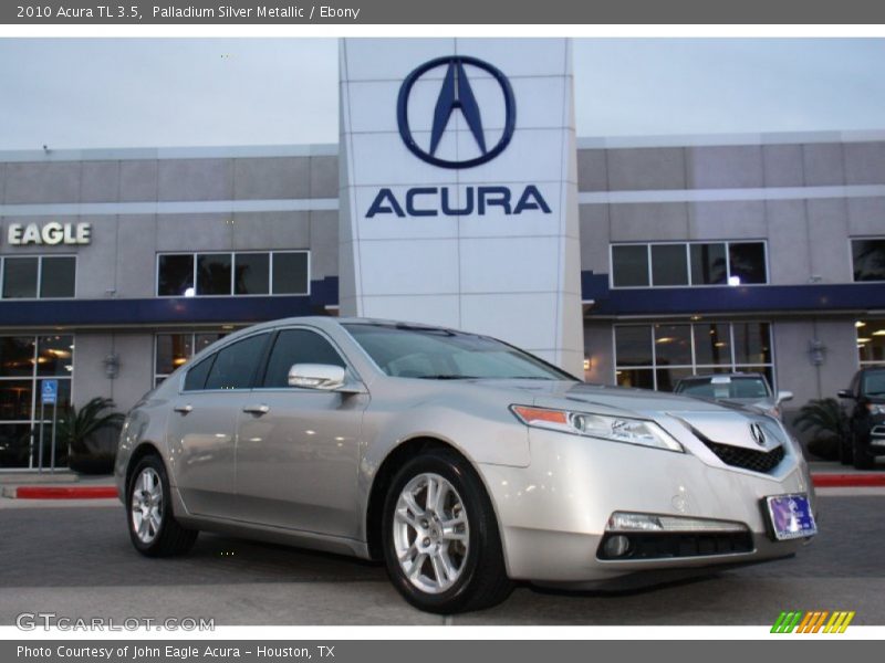 Palladium Silver Metallic / Ebony 2010 Acura TL 3.5