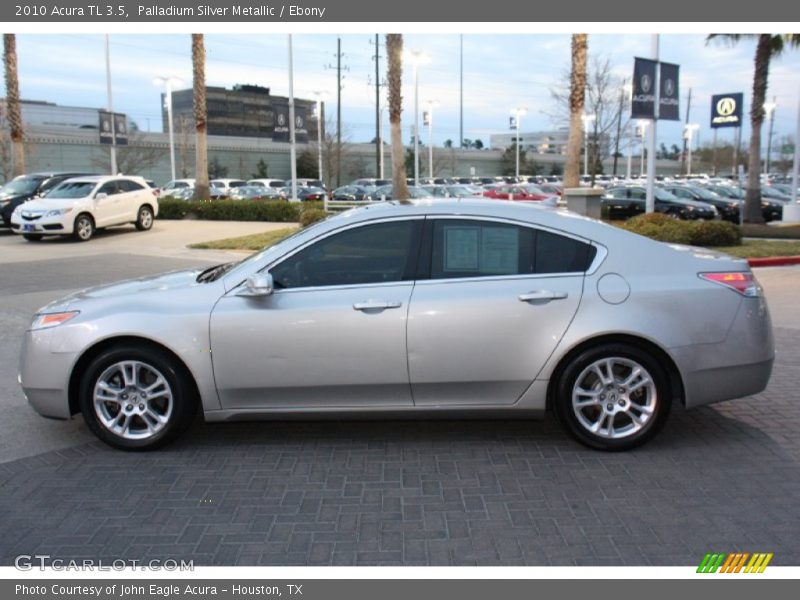 Palladium Silver Metallic / Ebony 2010 Acura TL 3.5