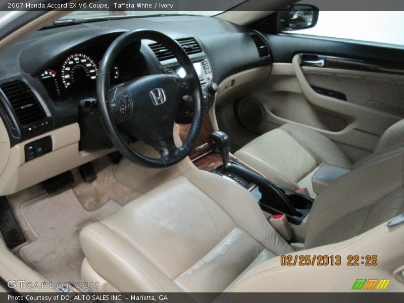 Ivory Interior - 2007 Accord EX V6 Coupe 