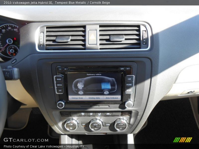 Tempest Blue Metallic / Cornsilk Beige 2013 Volkswagen Jetta Hybrid SE