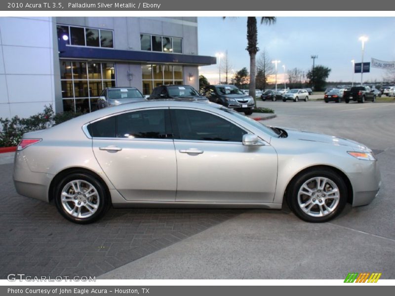 Palladium Silver Metallic / Ebony 2010 Acura TL 3.5