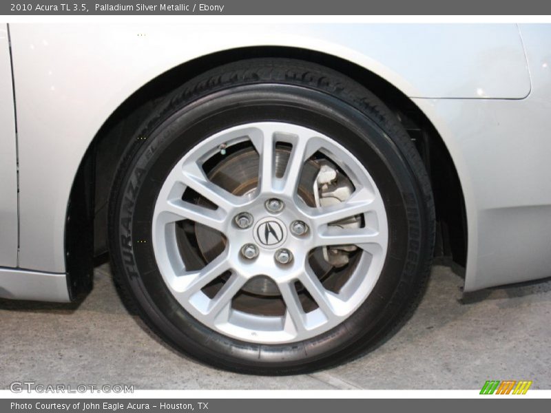 Palladium Silver Metallic / Ebony 2010 Acura TL 3.5