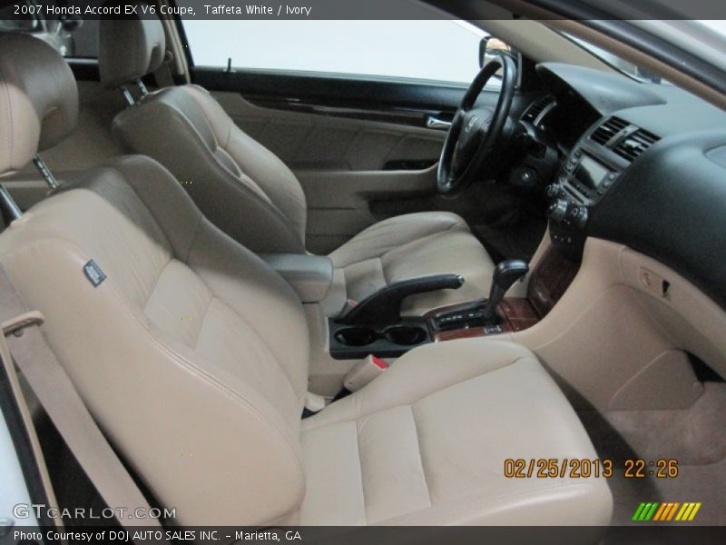 Taffeta White / Ivory 2007 Honda Accord EX V6 Coupe