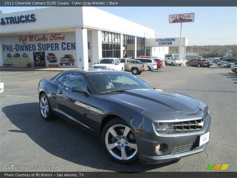Cyber Gray Metallic / Black 2011 Chevrolet Camaro SS/RS Coupe