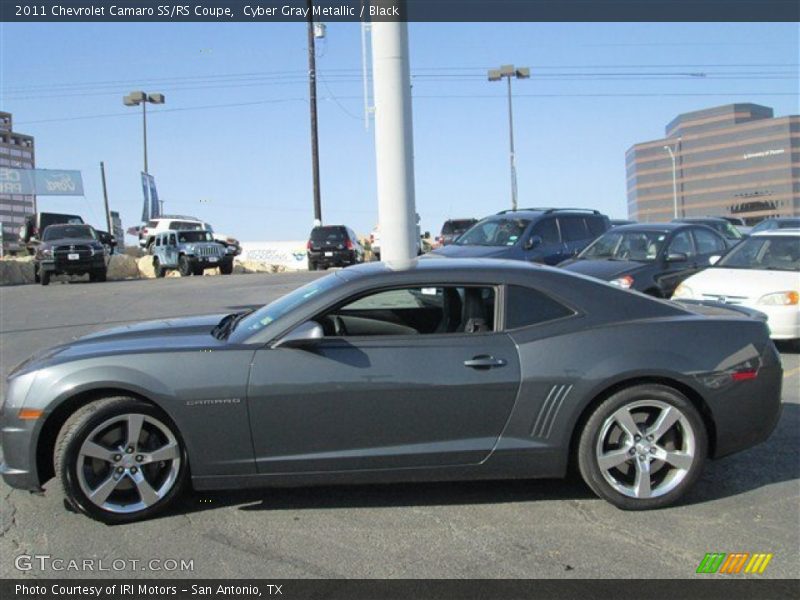 Cyber Gray Metallic / Black 2011 Chevrolet Camaro SS/RS Coupe