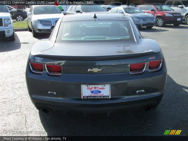 Cyber Gray Metallic / Black 2011 Chevrolet Camaro SS/RS Coupe