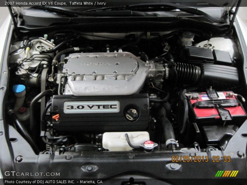  2007 Accord EX V6 Coupe Engine - 3.0 Liter SOHC 24-Valve VTEC V6