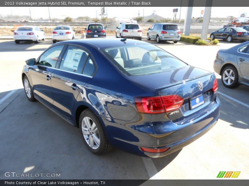 Tempest Blue Metallic / Titan Black 2013 Volkswagen Jetta Hybrid SEL Premium