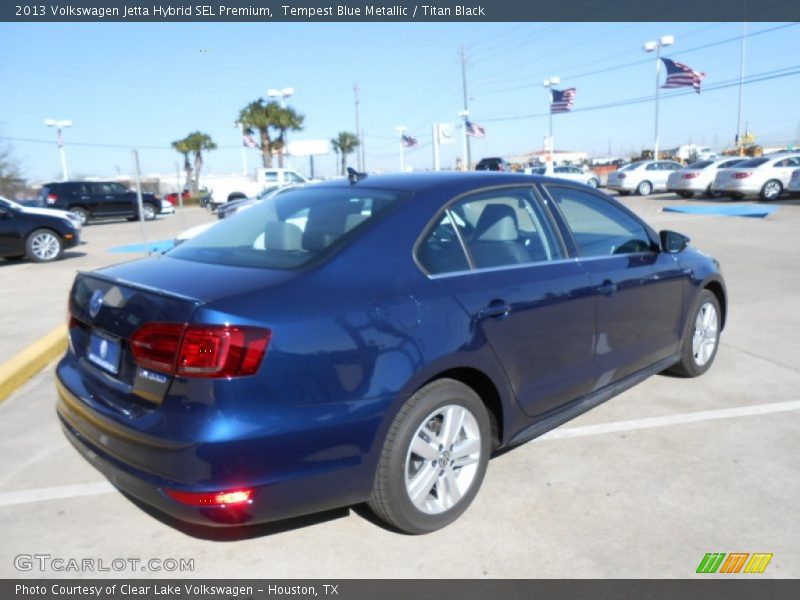 Tempest Blue Metallic / Titan Black 2013 Volkswagen Jetta Hybrid SEL Premium