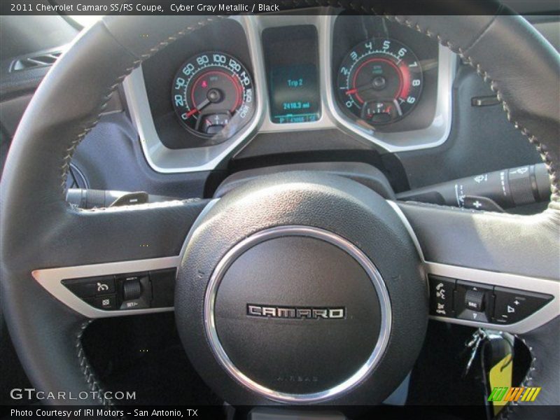 Cyber Gray Metallic / Black 2011 Chevrolet Camaro SS/RS Coupe