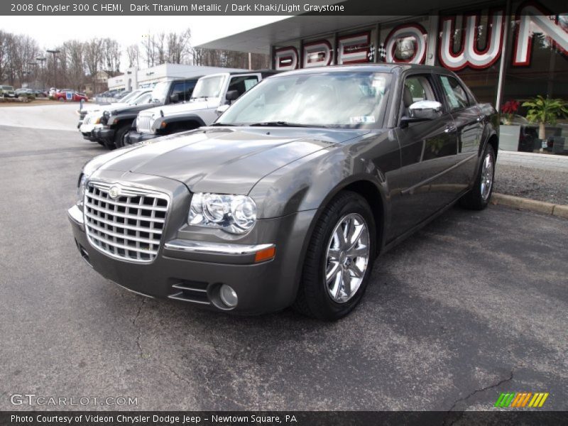 Dark Titanium Metallic / Dark Khaki/Light Graystone 2008 Chrysler 300 C HEMI