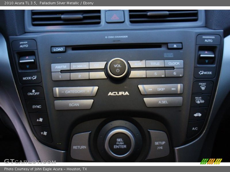 Palladium Silver Metallic / Ebony 2010 Acura TL 3.5