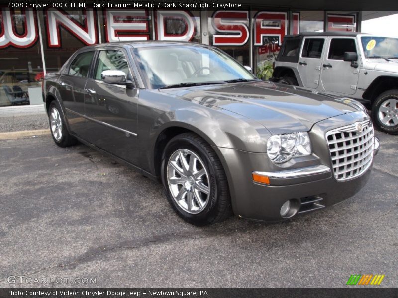 Dark Titanium Metallic / Dark Khaki/Light Graystone 2008 Chrysler 300 C HEMI