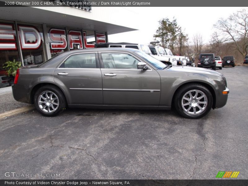 Dark Titanium Metallic / Dark Khaki/Light Graystone 2008 Chrysler 300 C HEMI