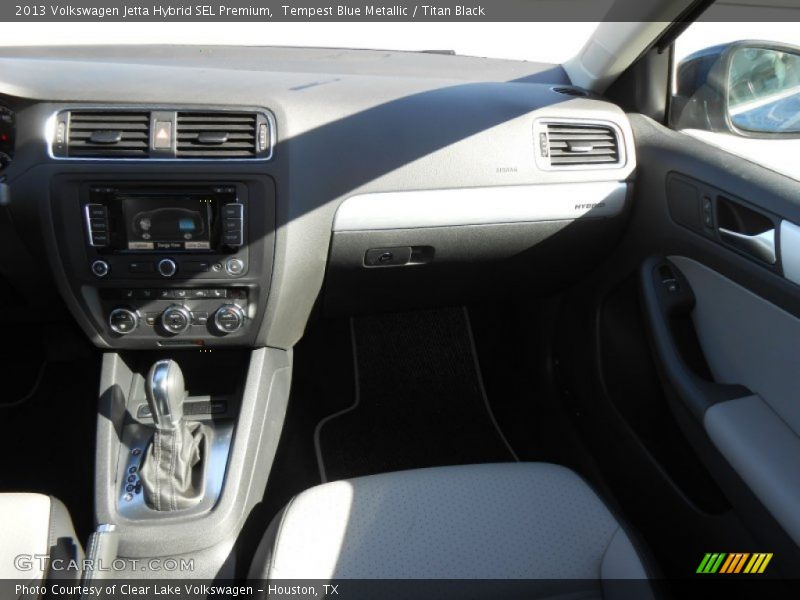 Tempest Blue Metallic / Titan Black 2013 Volkswagen Jetta Hybrid SEL Premium