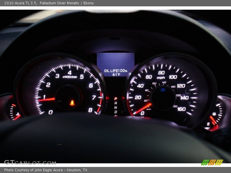 Palladium Silver Metallic / Ebony 2010 Acura TL 3.5