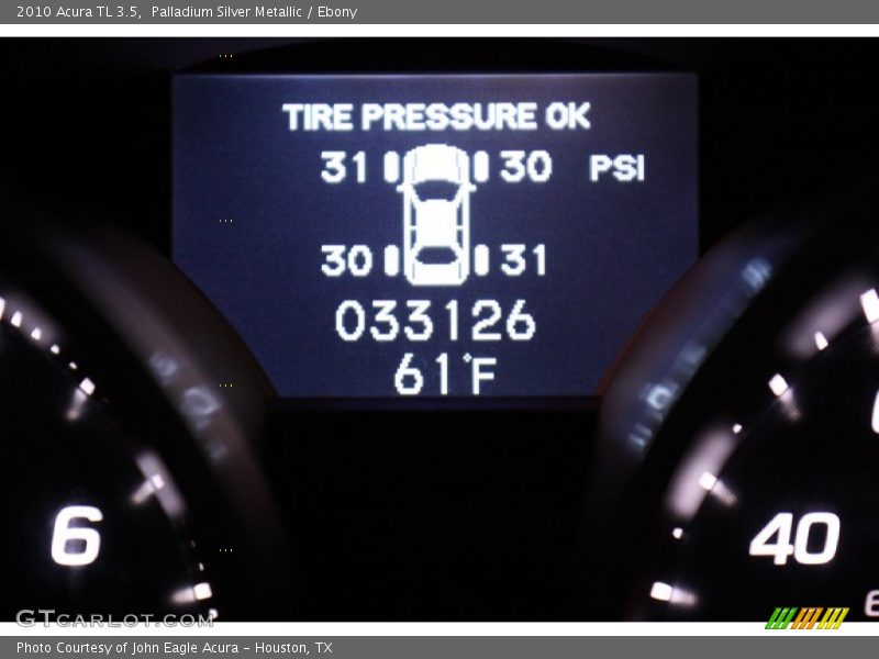 Palladium Silver Metallic / Ebony 2010 Acura TL 3.5