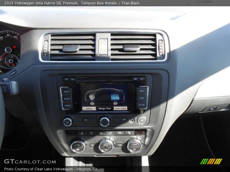 Tempest Blue Metallic / Titan Black 2013 Volkswagen Jetta Hybrid SEL Premium