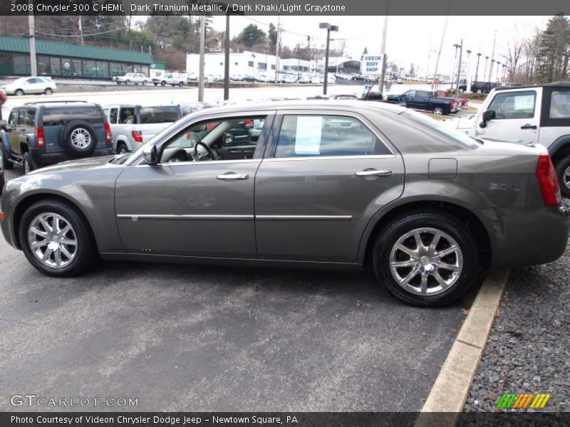 Dark Titanium Metallic / Dark Khaki/Light Graystone 2008 Chrysler 300 C HEMI