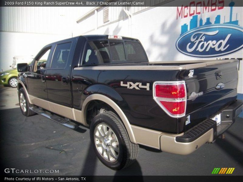 Black / Chaparral Leather/Camel 2009 Ford F150 King Ranch SuperCrew 4x4