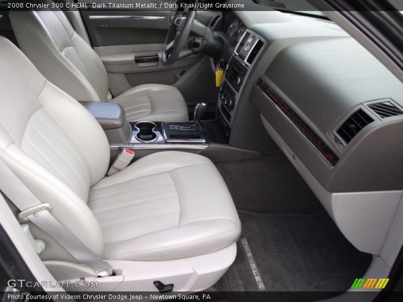 Dark Titanium Metallic / Dark Khaki/Light Graystone 2008 Chrysler 300 C HEMI