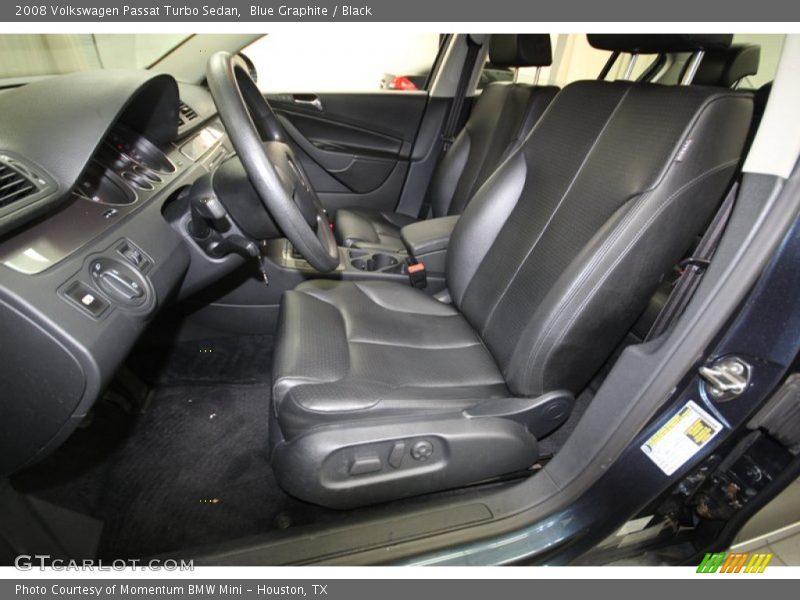 Front Seat of 2008 Passat Turbo Sedan