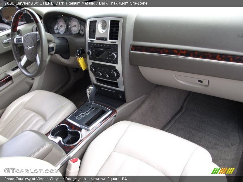 Dark Titanium Metallic / Dark Khaki/Light Graystone 2008 Chrysler 300 C HEMI