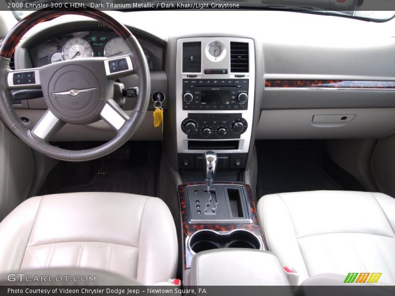 Dark Titanium Metallic / Dark Khaki/Light Graystone 2008 Chrysler 300 C HEMI