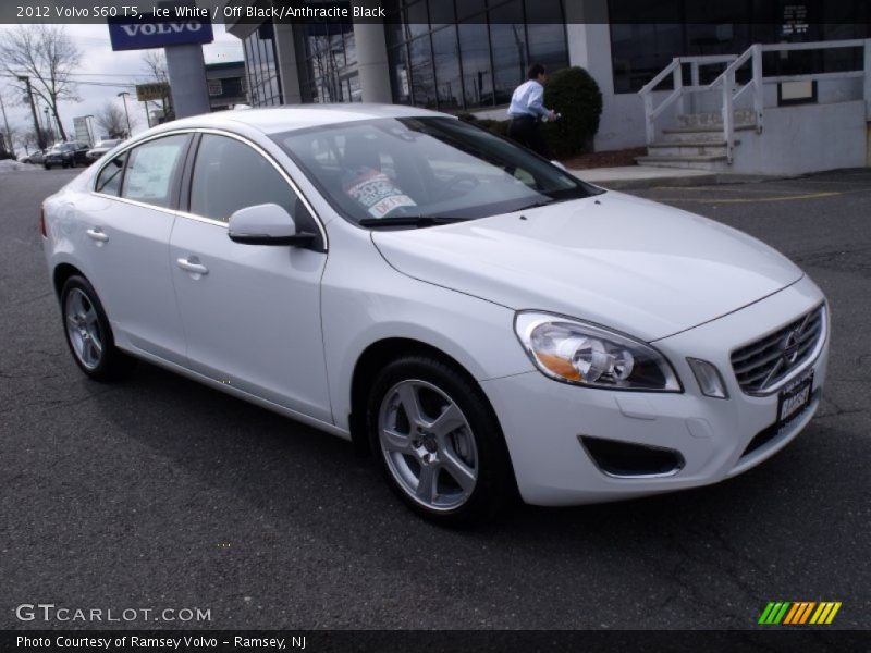 Ice White / Off Black/Anthracite Black 2012 Volvo S60 T5