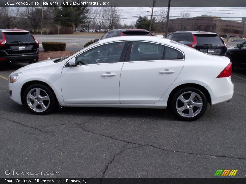 Ice White / Off Black/Anthracite Black 2012 Volvo S60 T5