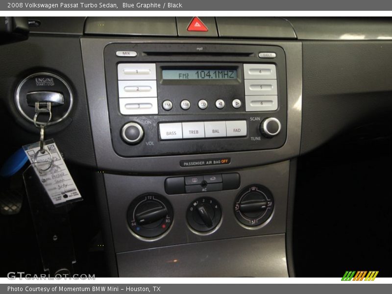 Controls of 2008 Passat Turbo Sedan