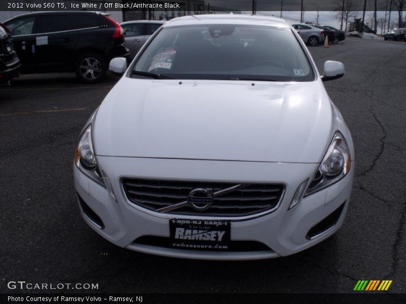 Ice White / Off Black/Anthracite Black 2012 Volvo S60 T5