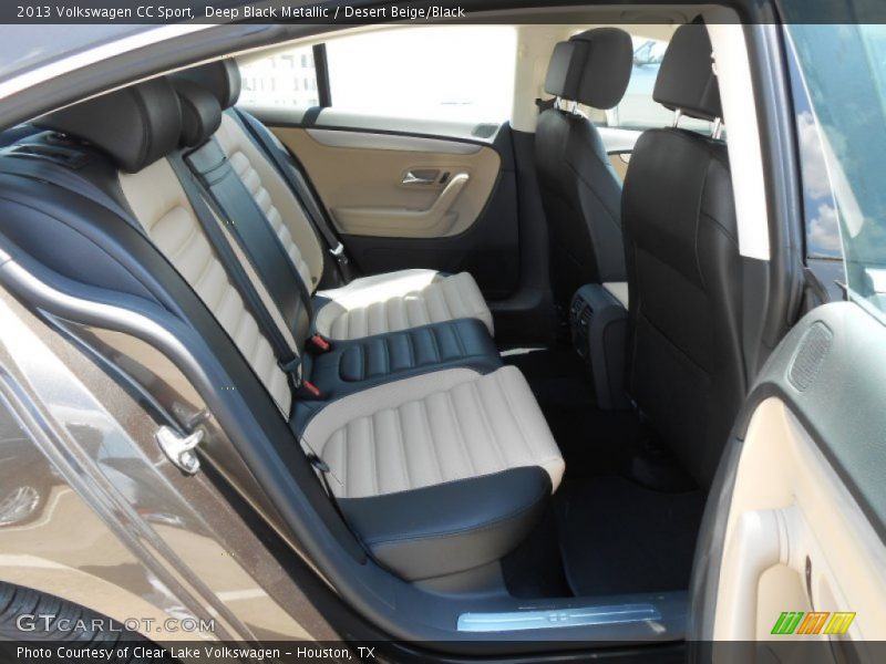 Deep Black Metallic / Desert Beige/Black 2013 Volkswagen CC Sport