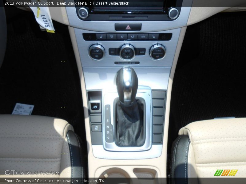 Deep Black Metallic / Desert Beige/Black 2013 Volkswagen CC Sport