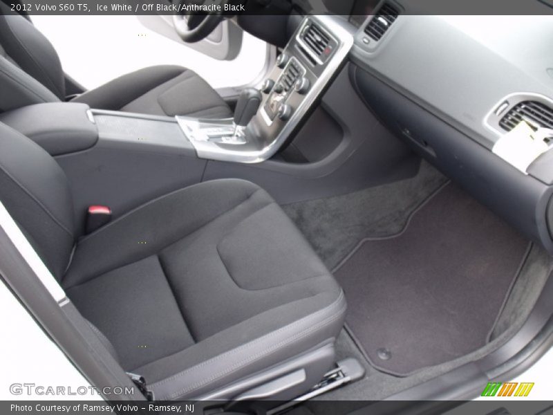 Ice White / Off Black/Anthracite Black 2012 Volvo S60 T5