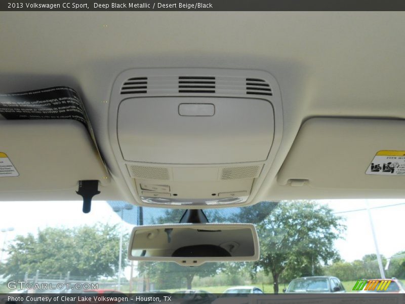 Deep Black Metallic / Desert Beige/Black 2013 Volkswagen CC Sport