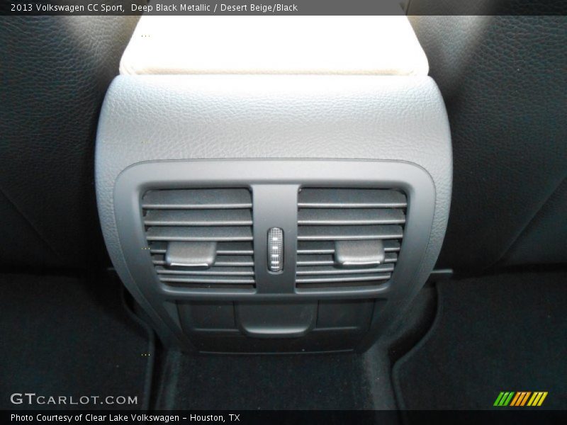 Deep Black Metallic / Desert Beige/Black 2013 Volkswagen CC Sport