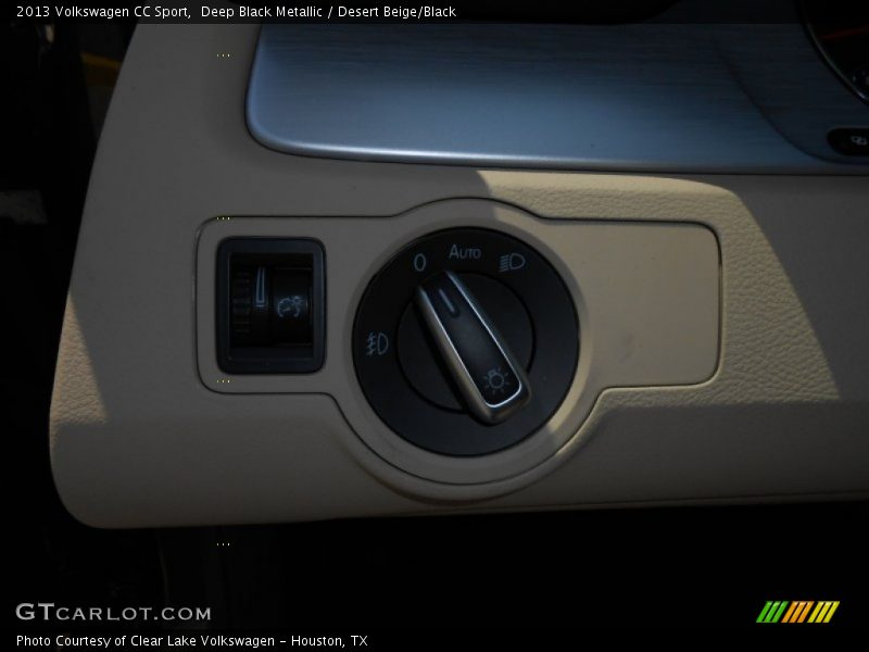 Deep Black Metallic / Desert Beige/Black 2013 Volkswagen CC Sport
