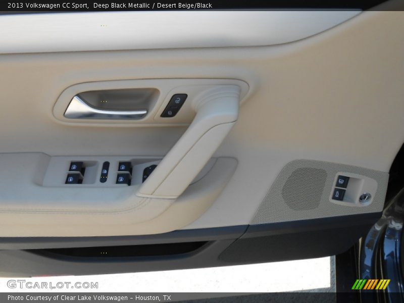 Deep Black Metallic / Desert Beige/Black 2013 Volkswagen CC Sport