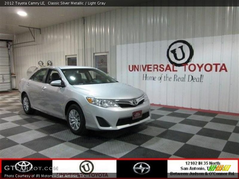 Classic Silver Metallic / Light Gray 2012 Toyota Camry LE