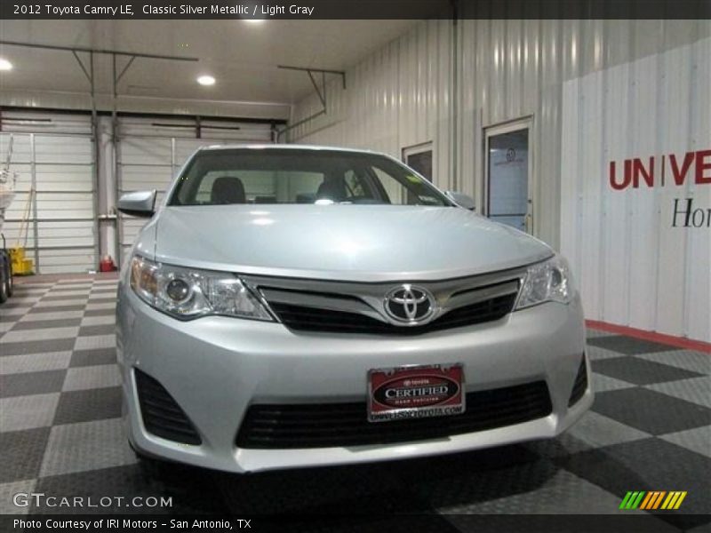 Classic Silver Metallic / Light Gray 2012 Toyota Camry LE