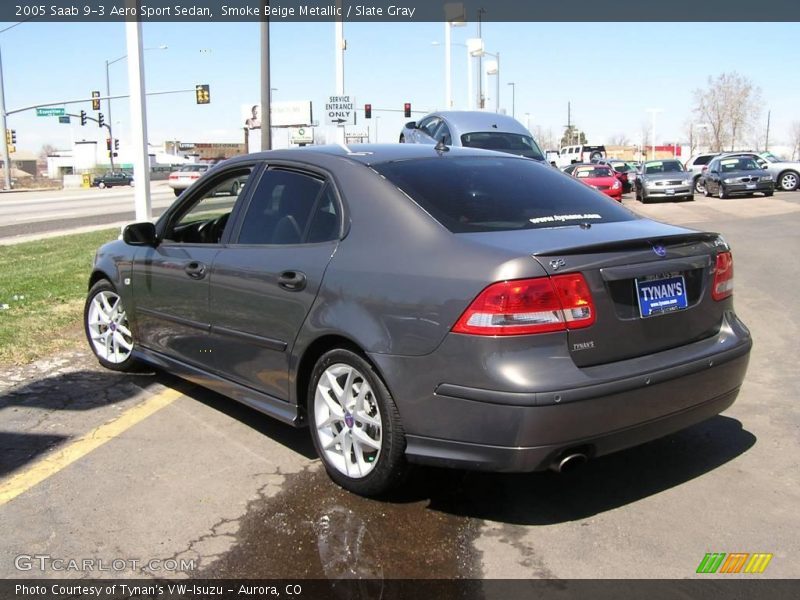 Smoke Beige Metallic / Slate Gray 2005 Saab 9-3 Aero Sport Sedan