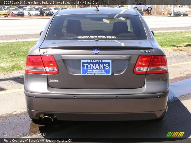 Smoke Beige Metallic / Slate Gray 2005 Saab 9-3 Aero Sport Sedan