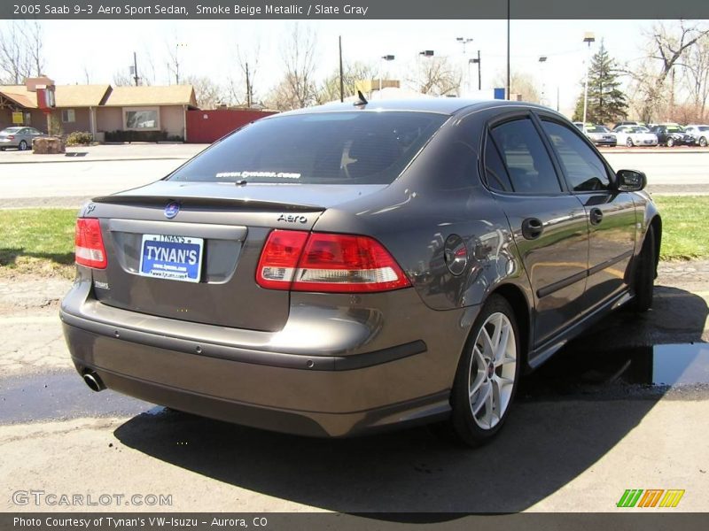 Smoke Beige Metallic / Slate Gray 2005 Saab 9-3 Aero Sport Sedan