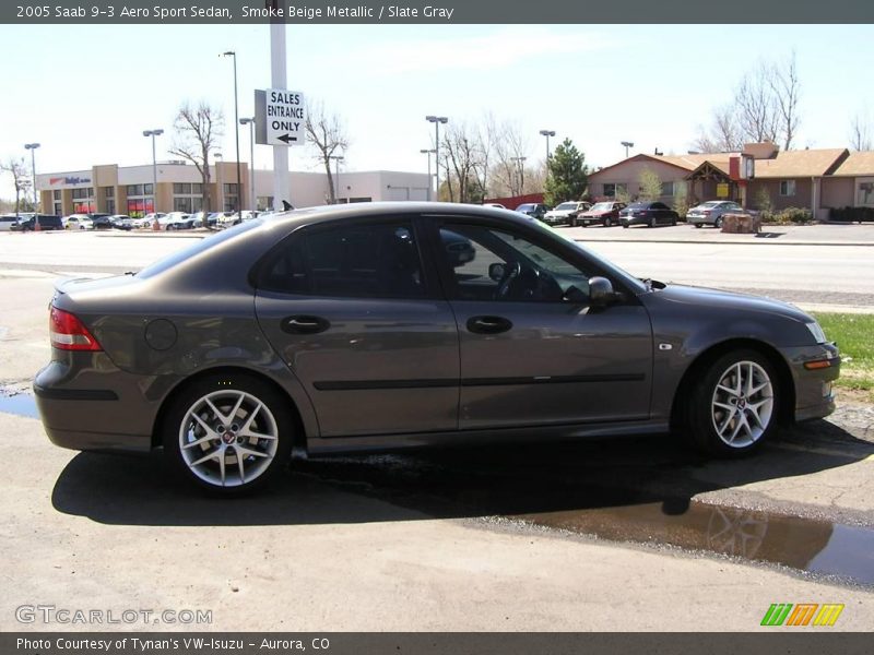 Smoke Beige Metallic / Slate Gray 2005 Saab 9-3 Aero Sport Sedan