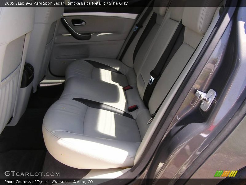 Smoke Beige Metallic / Slate Gray 2005 Saab 9-3 Aero Sport Sedan